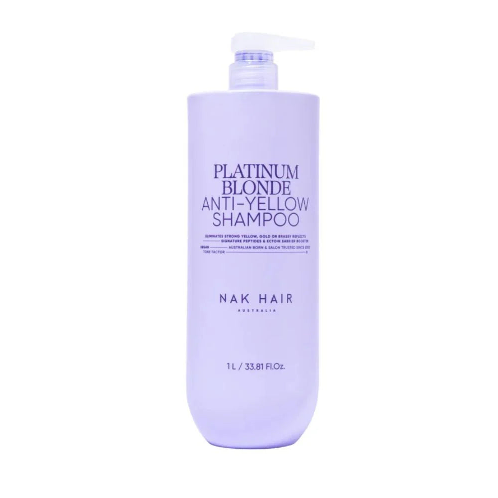 NAK Signature Platinum Blonde Anti-Yellow Shampoo 1L