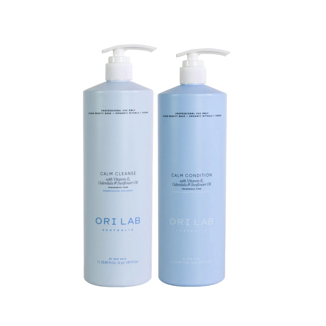 ORI Lab by NAK Hair Calm Cleanse  and Condition 1 Litre Duo