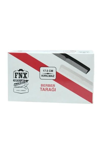 FNX 17.5cm Barber & Hair Dressing Cutting Comb 72pcs Black
