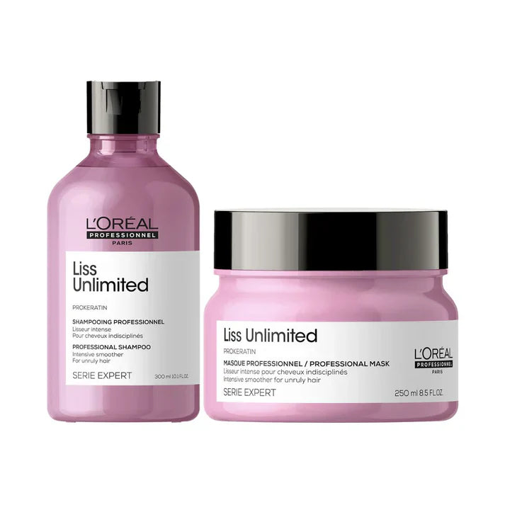 L'Oreal Professionnel Liss Unlimited Shampoo 300ml & Mask 250ml Duo