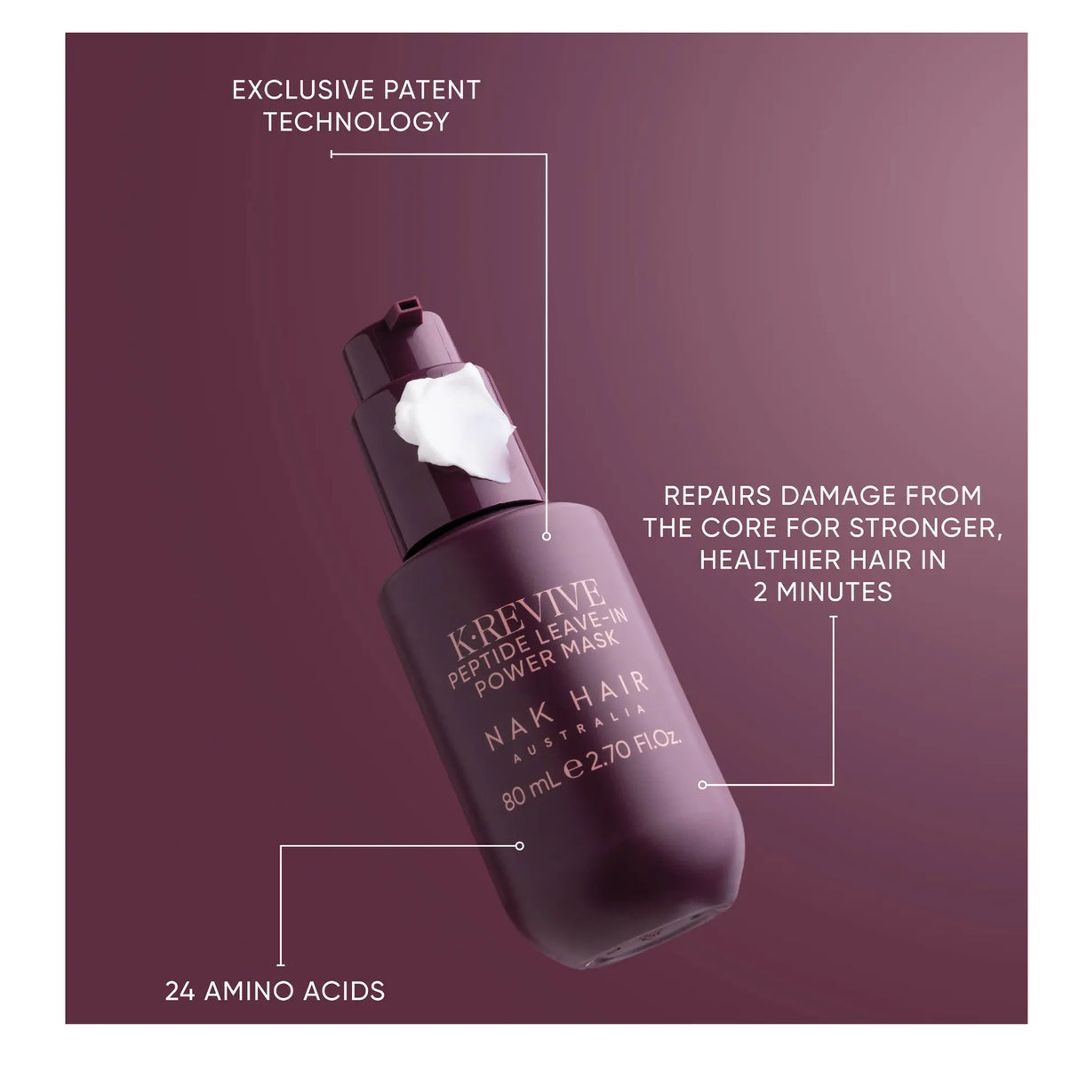 NAK K.Revive Peptide Leave in Power Mask 80ml