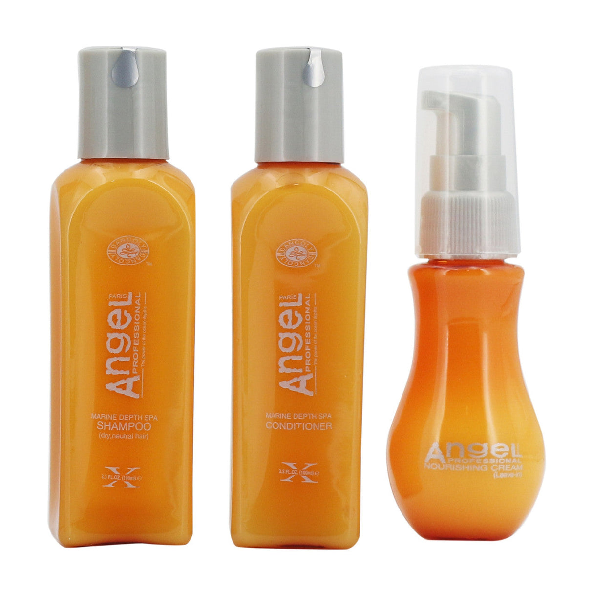 Angel Professional Normal/Dry Hair Travel Pack 3pcs