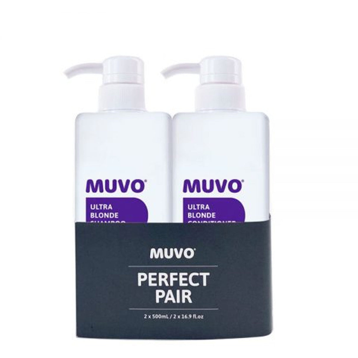 Muvo Ultra Blonde Shampoo and Conditioner 500ml Duo