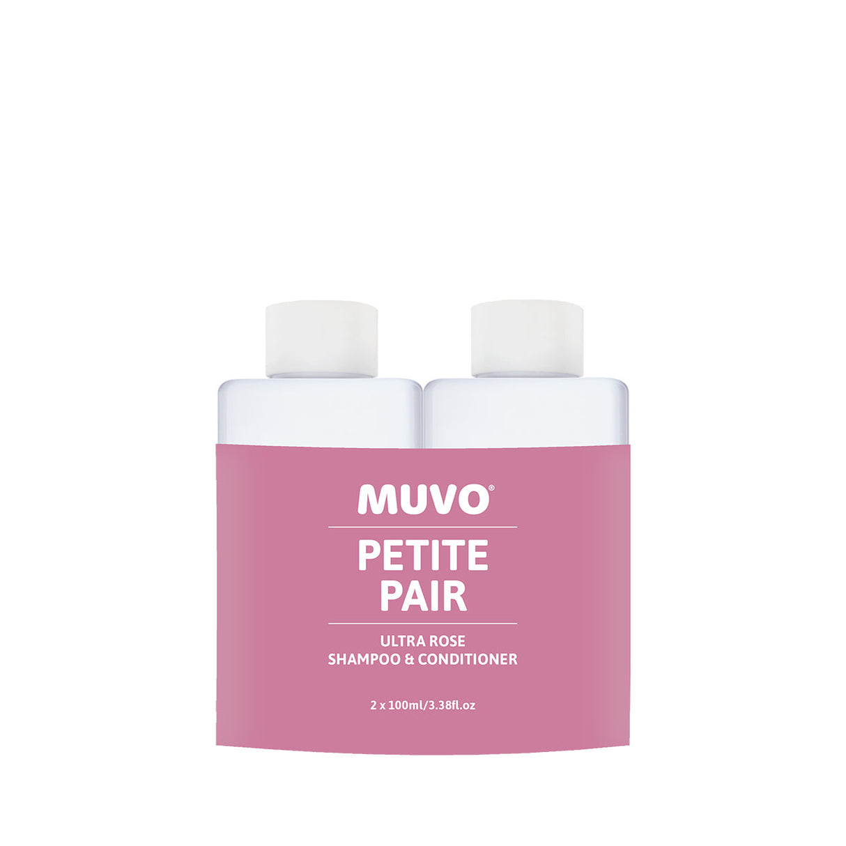 MUVO Ultra Rose Shampoo and Conditioner 100ml Petite Pair