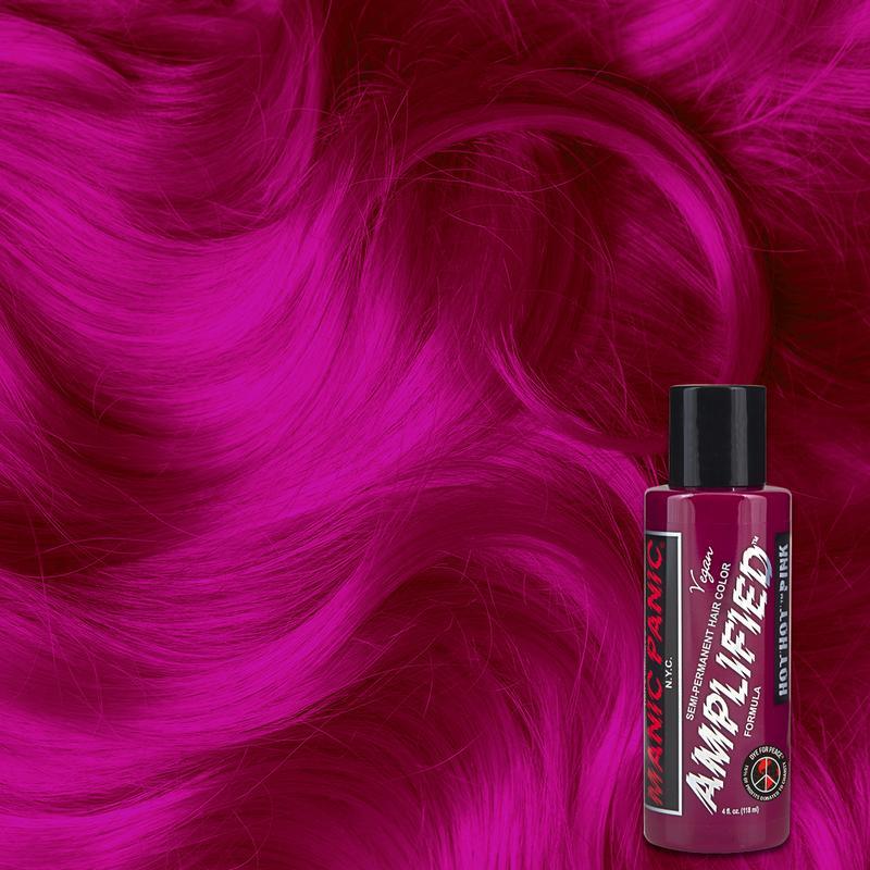 Manic Panic Hot Pink 118ml Amplified Squeeze Bottle Formula Hair Color