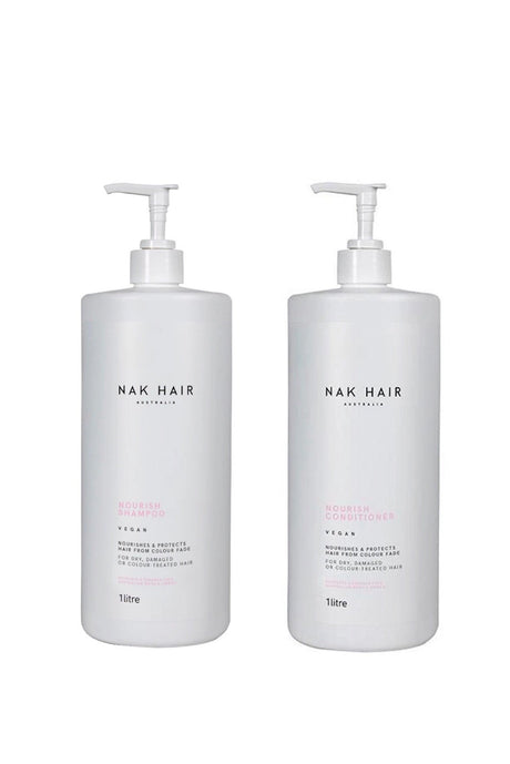 NAK Signature Nourish Shampoo & Conditioner 1L Duo