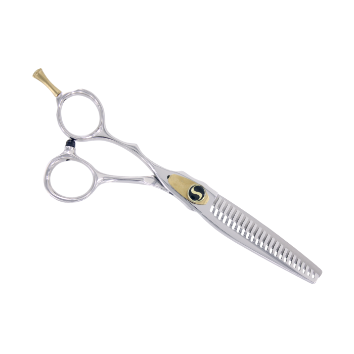 Sensei GSC 23 Tooth Seamless Blending Left Handed Professional Offset Thinning Scissor With Free Case
